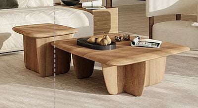 Grace Boho Solid Wood Coffee Table