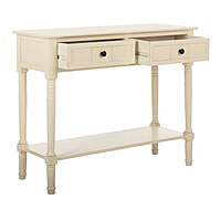 Corpus White Solid Wood Console Table