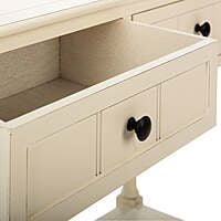 Corpus White Solid Wood Console Table