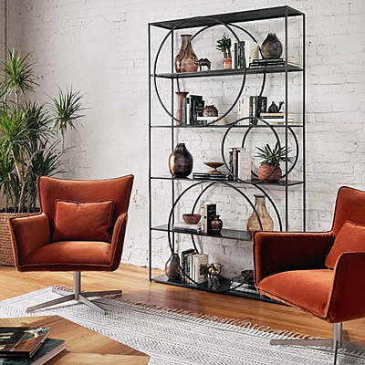 Virginia Iron Frame Bookshelf