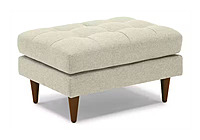 Tufted Upholstered Ottoman – Oyster Beige Fabric Tufted Upholstered Ottoman – Oyster Beige Fabric