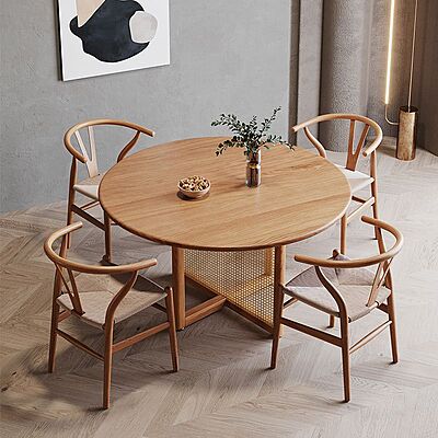 Natural Wood Dining Table