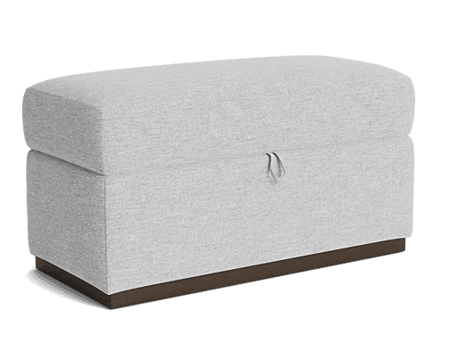 Upholstered Storage Ottoman Bench – Light Grey Upholstered Storage Ottoman Bench – Light Grey