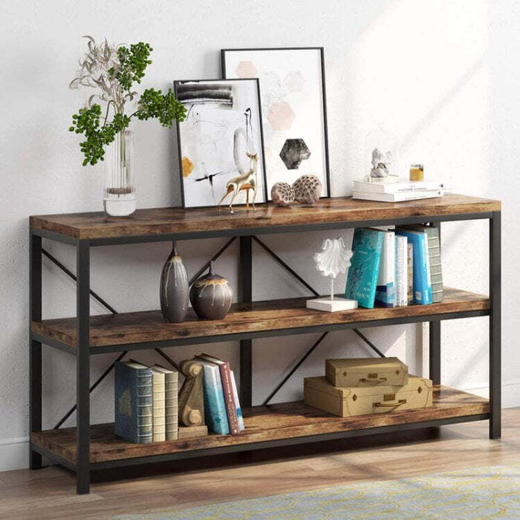 Saint Paul Metal Frame Console Table