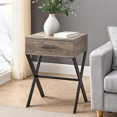 Plain Field Cross Leg End Table