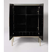 Roma Bar Cabinet in Black