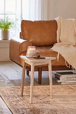 Rustic Boho Solid Wood End Table