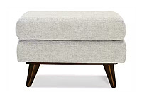 Mid-Century Ottoman – Borough Cotton Fabric Mid-Century Ottoman – Borough Cotton Fabric
