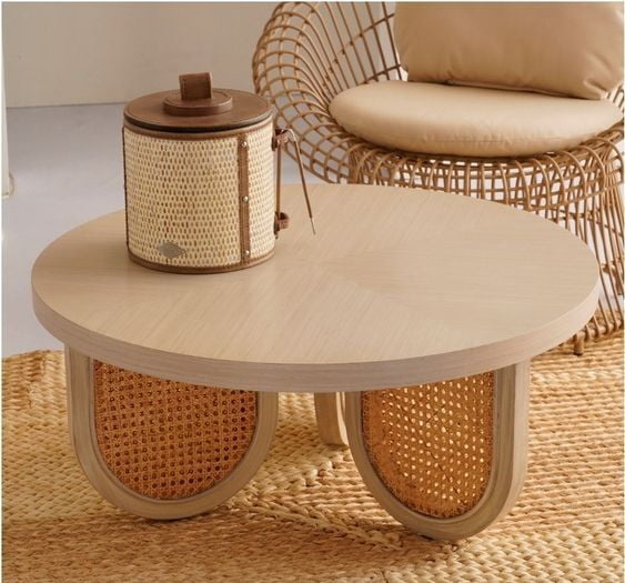 Ava Chic Solid Wood Coffee Table