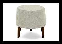 Nettie Round Ottoman – Nico Oyster Fabric Nettie Round Ottoman – Nico Oyster Fabric