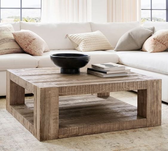 Ella Boho Solid Wood Coffee Table