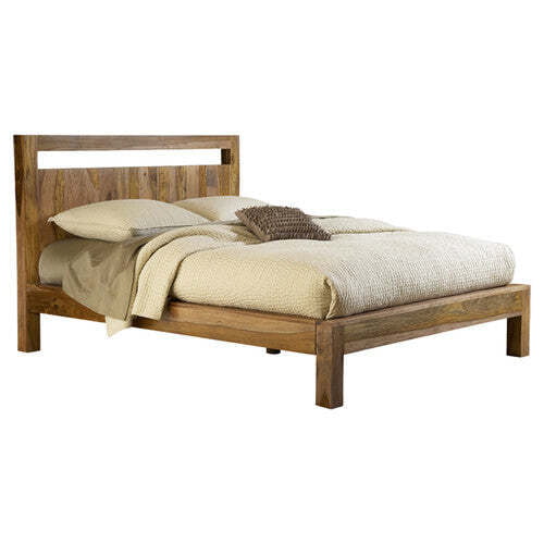 Contemporary Bed in Solid Wood - King Size