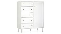 Tokyo Chest Of Drawers With Door In White