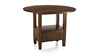 Hugo Round Solid Wood 4 Seater Dining Table Light Walnut