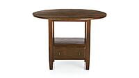 Hugo Round Solid Wood 4 Seater Dining Table Light Walnut