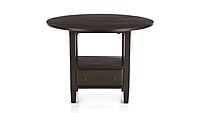 Hugo Round Solid Wood 4 Seater Dining Table Dark Light Walnut