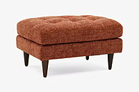 Tufted Upholstered Ottoman – Bungalow Hacienda Fabric Tufted Upholstered Ottoman – Bungalow Hacienda Fabric