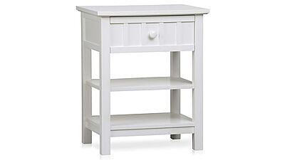 William Bedside Table in White