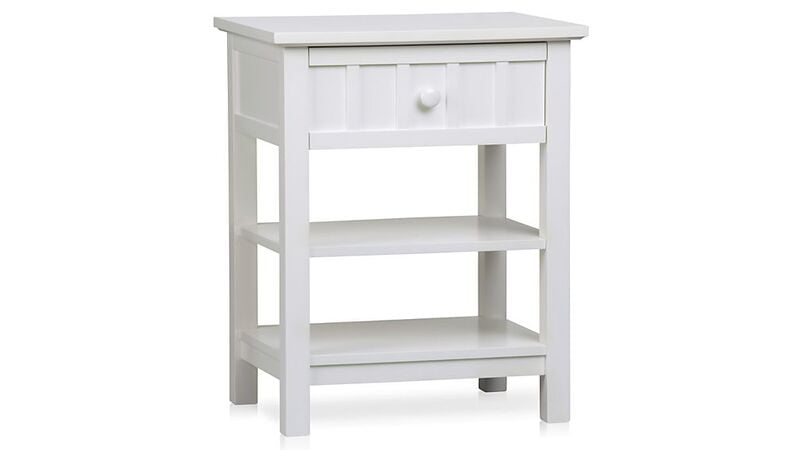 William Bedside Table in White