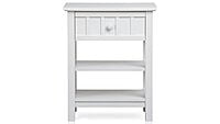 William Bedside Table in White