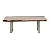 Atlanta Solid wood Metal Leg Coffee Table