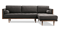 Linda Sectional L Shaped Sofa - Right Aligned