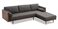 Linda Sectional L Shaped Sofa - Right Aligned