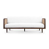 Jodhpur Rattan Sofa in Walnut - Three Seater