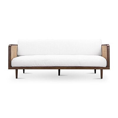 Jodhpur Rattan Sofa in Walnut - Three Seater