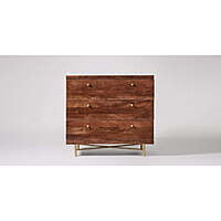 Ray 3 Drawer Chest Of Drawers In Walnut