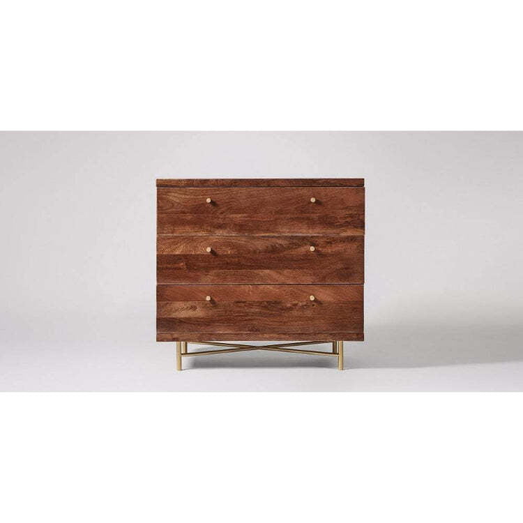 Ray 3 Drawer Chest Of Drawers In Walnut Ray 3 Drawer Chest Of Drawers In Walnut