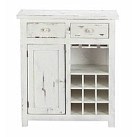 Darwin Bar  Cabinet In Distressed Finish