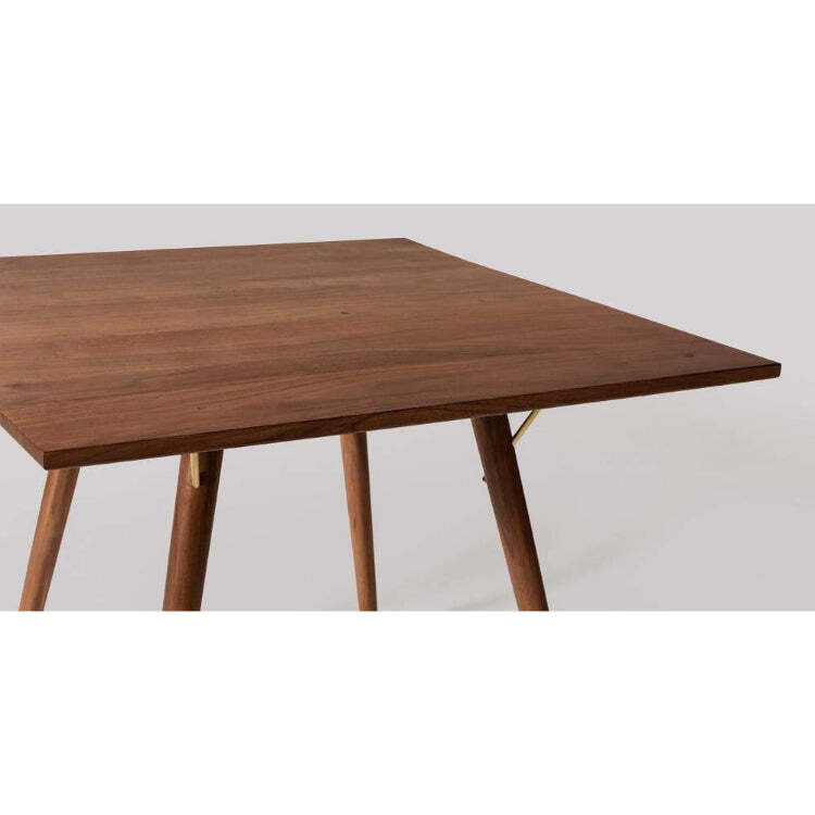 ROMA SQUARE DINING TABLE IN WALUT FINISH ROMA SQUARE DINING TABLE IN WALUT FINISH