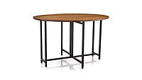 Cusco Round Folding Metal And Wood Dining Table Cusco Round Folding Metal And Wood Dining Table