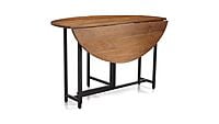 Cusco Round Folding Metal And Wood Dining Table Cusco Round Folding Metal And Wood Dining Table
