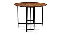 Cusco Round Folding Metal And Wood Dining Table Cusco Round Folding Metal And Wood Dining Table
