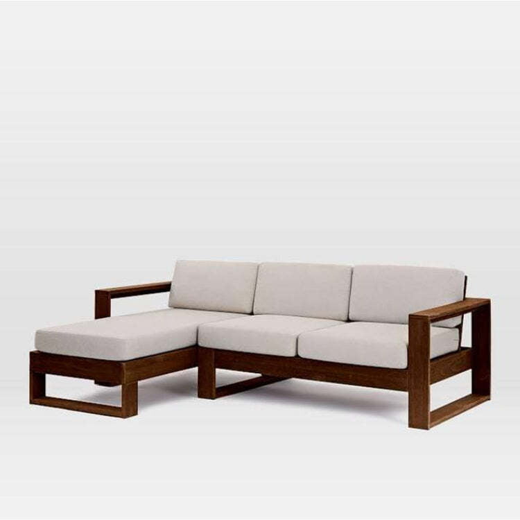 Linea Solid Wood Sectional Sofa