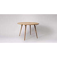 ROMA ROUND DINING TABLE IN NATURAL FINISH