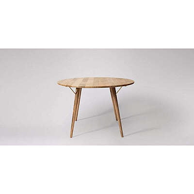 ROMA ROUND DINING TABLE IN NATURAL FINISH