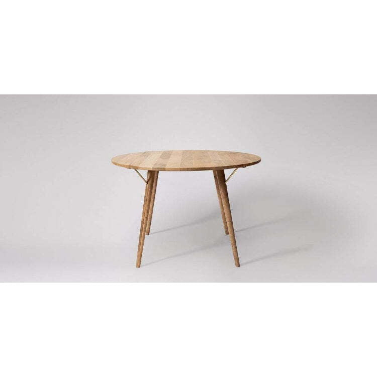 ROMA ROUND DINING TABLE IN NATURAL FINISH ROMA ROUND DINING TABLE IN NATURAL FINISH
