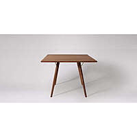 ROMA SQUARE DINING TABLE IN WALUT FINISH ROMA SQUARE DINING TABLE IN WALUT FINISH