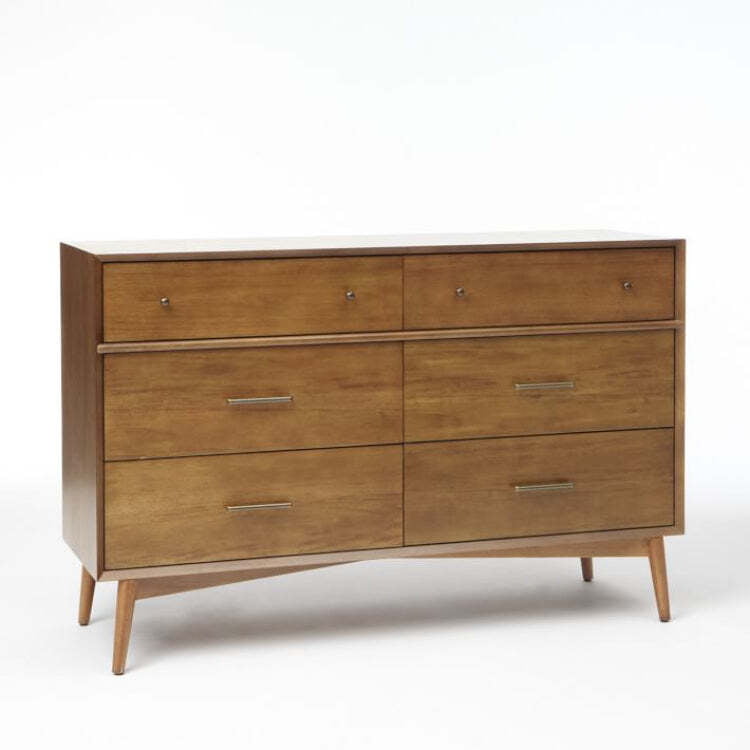 Marc Mid Century Six Drawer Chest Of Drawer