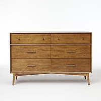 Marc Mid Century Six Drawer Chest Of Drawer