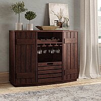 Crate Bar Cabinet In Walnut