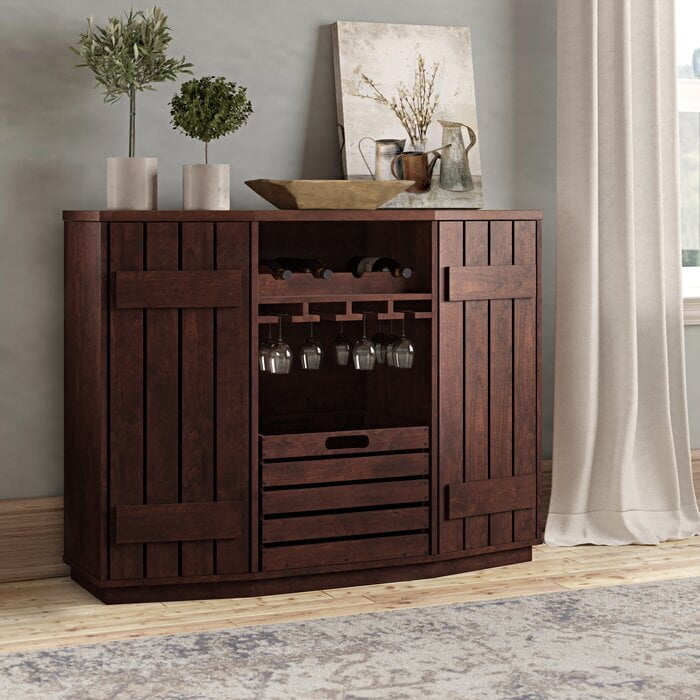 Crate Bar Cabinet In Walnut Crate Bar Cabinet In Walnut