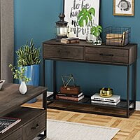 Santa Ana Solid Wood + Metal Console Table