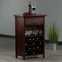 Rachel Bar Cabinet In Walnut Finish