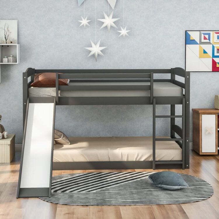 Kosovo Kids Bed In Grey Color