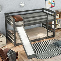 Kosovo Kids Bed In Grey Color