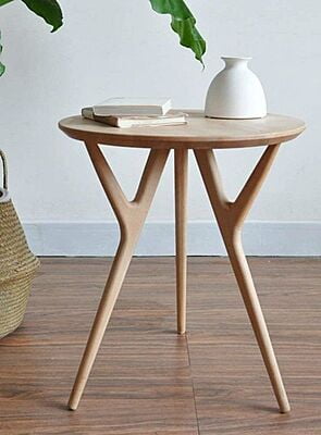 Beachy Boho Solid Wood End Table